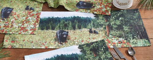 Springtime Bears Table Runner - 36 Inch