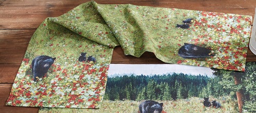 Springtime Bears Table Runner - 54 Inch