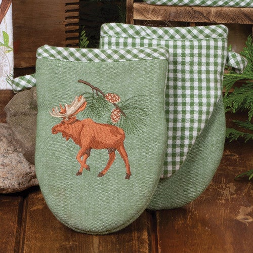 Pine Forest Moose Grabber Mitt