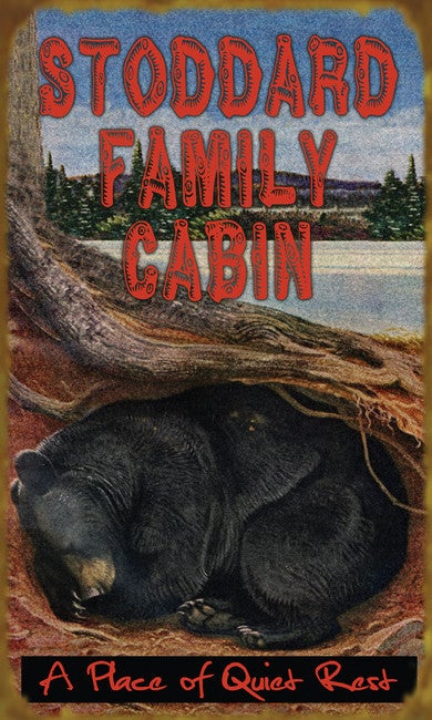 A Quiet Place Bear Sign