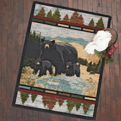 Black Bear Foothills Rug Collection