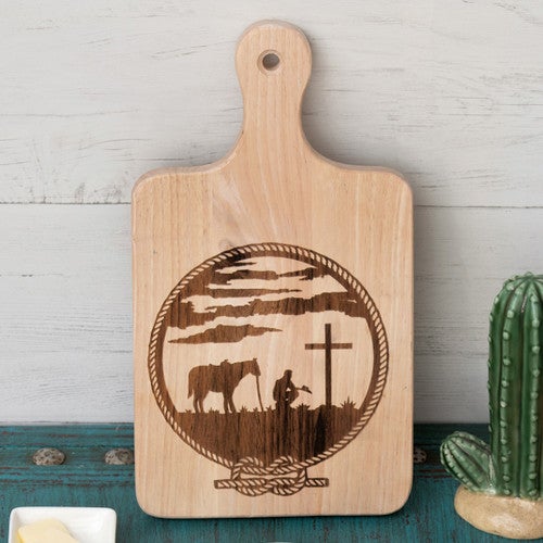 Cowboy Prayers Cutting Board