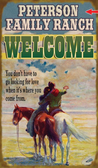Western Welcome Sign