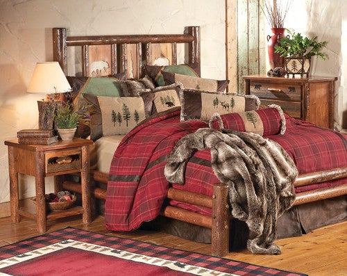 Pine Crest Bear Log Bedroom Furniture Collection