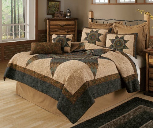 Forest Star Quilt Bedding Collection
