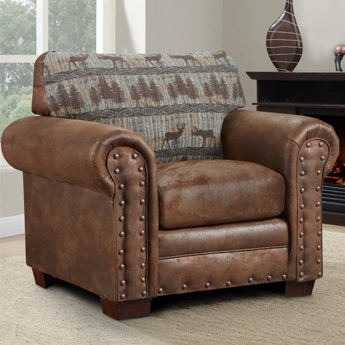 Deer Teal Lodge Armchair
