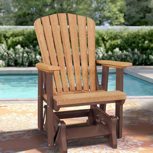 Kingston Adirondack Glider - Cedar & Tudor Brown