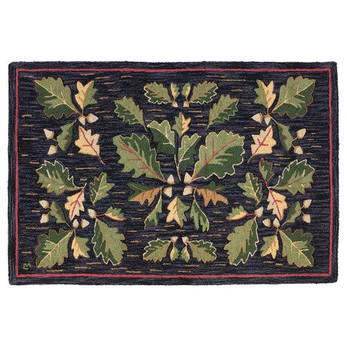 Acorn Medley Hooked Wool Rug - 4 x 6