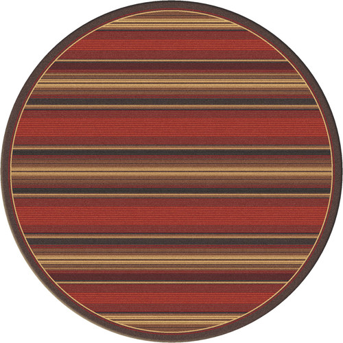 Santa Fe Stripe Rug - 8 Ft. Round