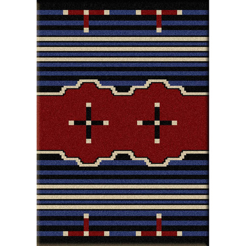 Big Chief Blue Rug - 3 x 4