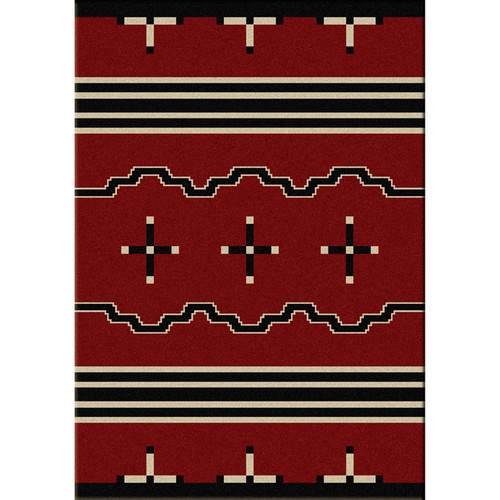 Big Chief Red Rug - 8 x 11