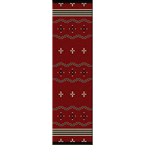 Big Chief Red Rug - 2 x 8