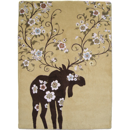 Moose Blossom Natural Rug - 5 x 8