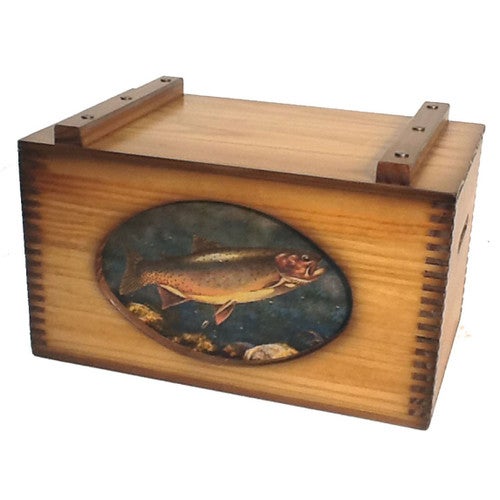 Rainbow Trout Wood Storage Box