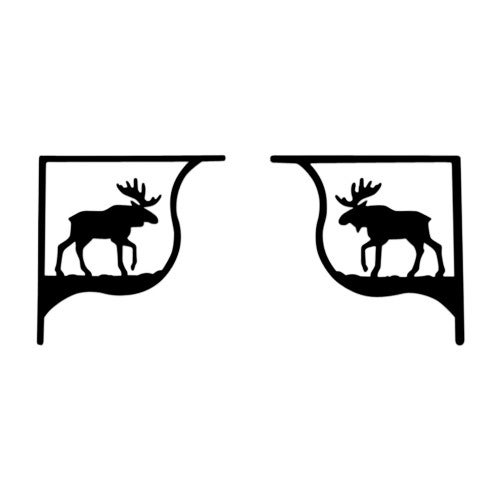 Moose Shelf Brackets Pair