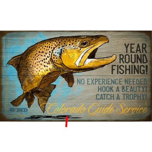 Trophy Fish Personalized Sign