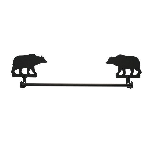 Wrought Iron Bear Towel Bar