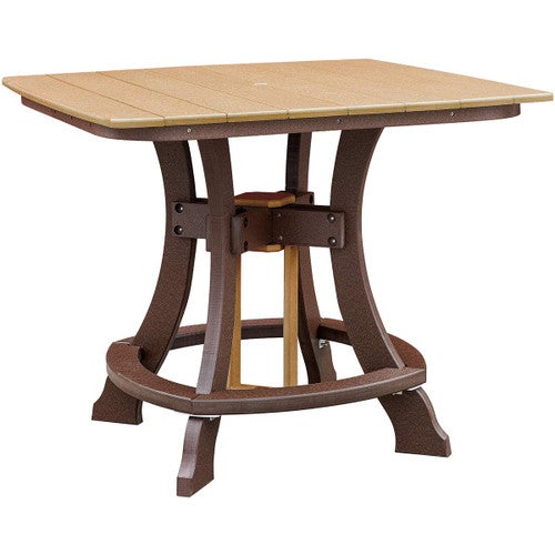 Beckett Counter Height Square Table - Mocha & Brown