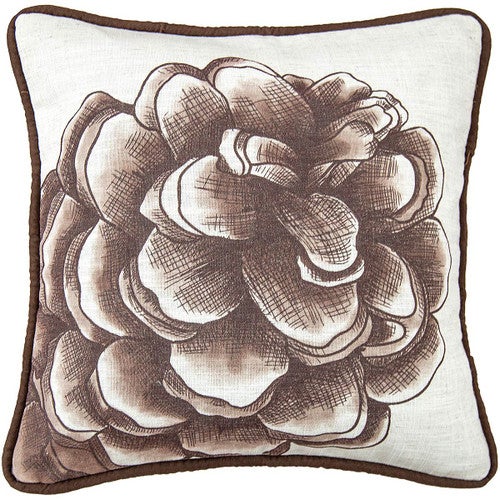 Royal Pinecone Accent Pillow