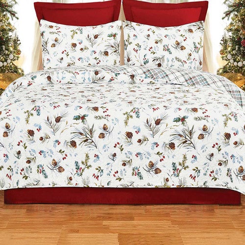 Pinecone Holiday Quilt Collection