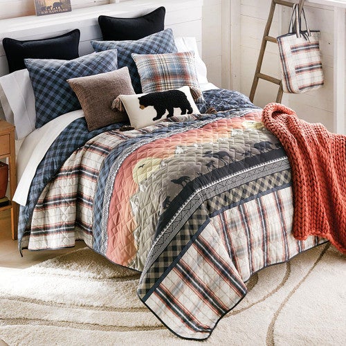 Wildlife Sunrise Quilt Bed Set - King