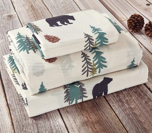Bear Wilderness Sheet Set - King