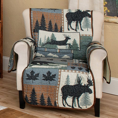 Twilight Woods Bear & Moose Chair Cover