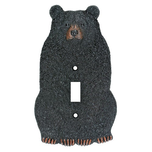 Black Bear Single Switch Plate - SALE