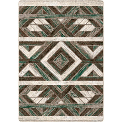 Western Barnwood Rug - 5 x 8