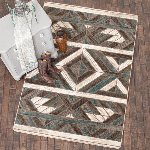 Western Barnwood Rug - 8 x 11