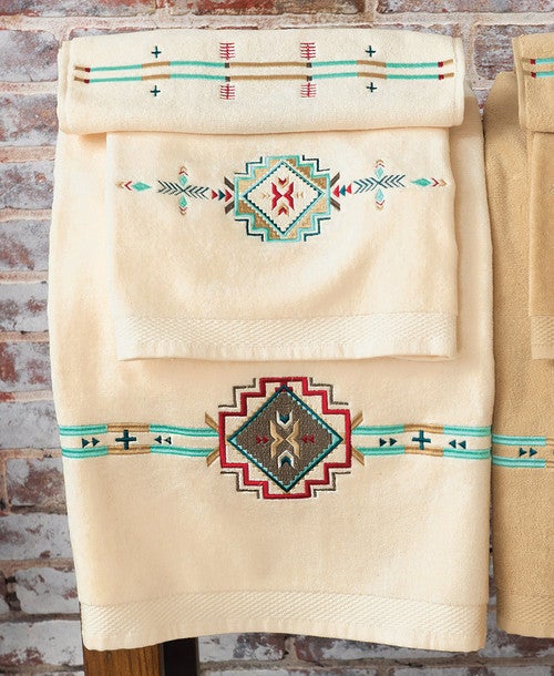 Diamond Creek Cream Towel Set (3 pcs)