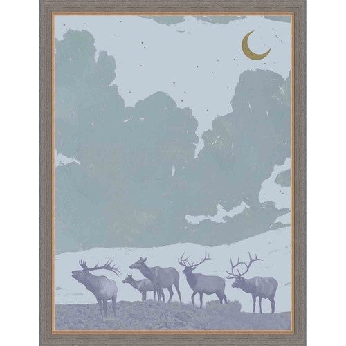Moonlight Elk II Wall Art