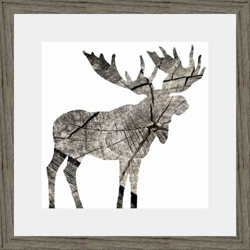 Woodwork Moose I Wall Art