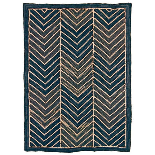 Camp Chevron Black Rug Collection
