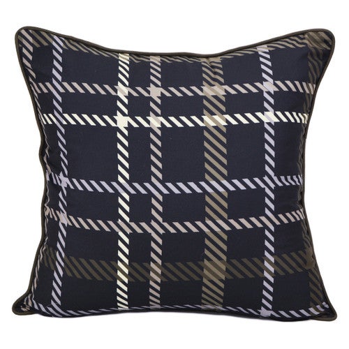 Winter Forest Plaid Pillow