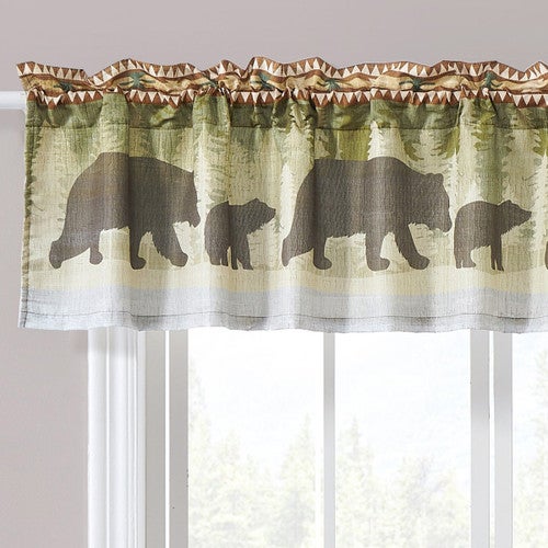 Lake Sunset Bears Valance