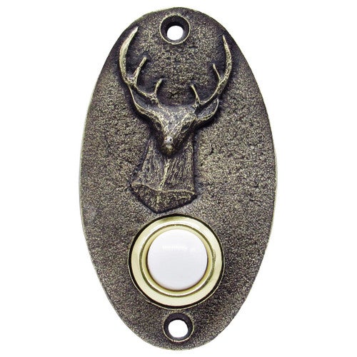 Stately Deer Oval Doorbell
