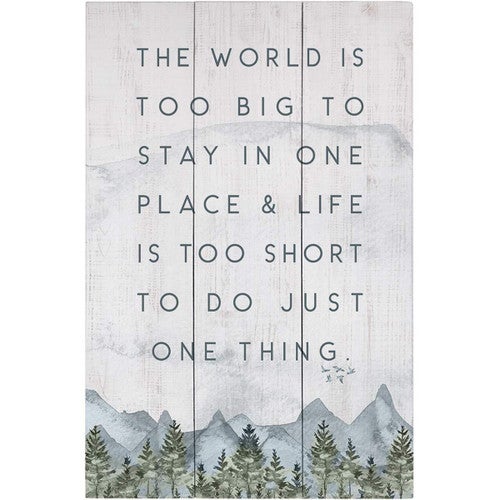 The World is Too Big Wall Art