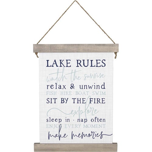 Lake Rules III Wall Art