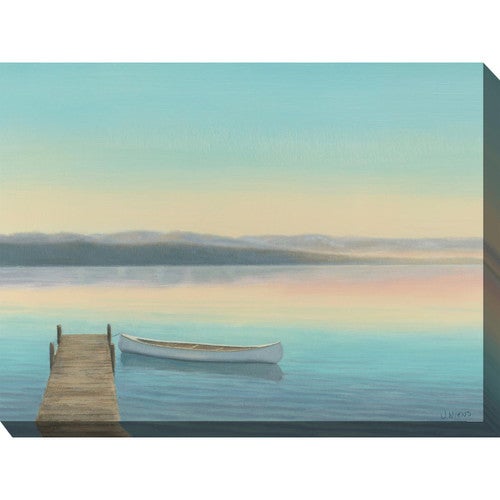 Serene Lake Outdoor Wall Art
