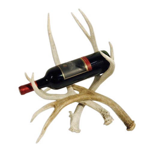 Single Bottle Antler Wine Holder