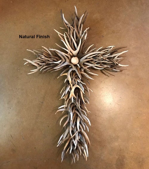 Lodge Living Antler Cross