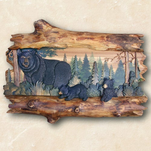 Woodland Bear Family Wall Art