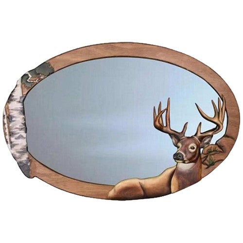 Birch Stag Wall Mirror