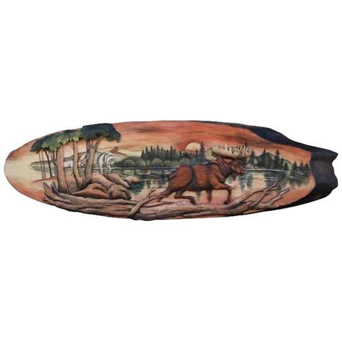 Moose Wood Slice Wall Art