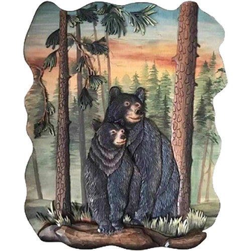 Sunset Bear Couple Wall Art