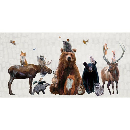 Woodland Gathering Canvas Art