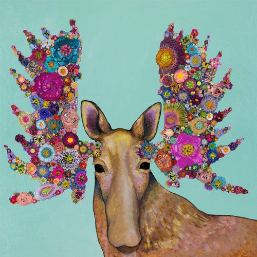 Sweet Moose Canvas Art