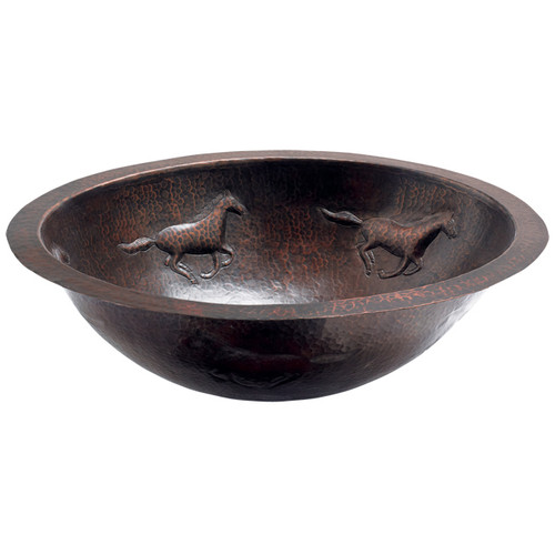 Running Horses Copper Sink
