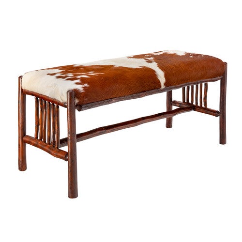 Yellowstone Gallatin Valley Cowhide Bench